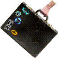 hand with briefcase